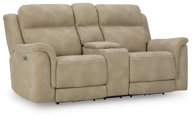 Next-Gen Durapella Electric Loveseat With Center Console 1