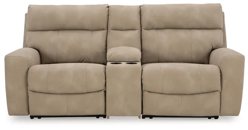 Next-Gen Durapella Motorized Sectional Loveseat With Console 1