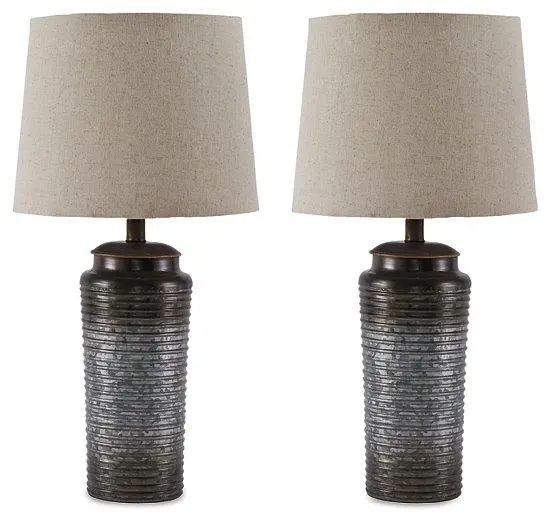 Norbert Paired Table Lamps – Set Of 2 Ceramic Desk Or Nightstand Lights 1