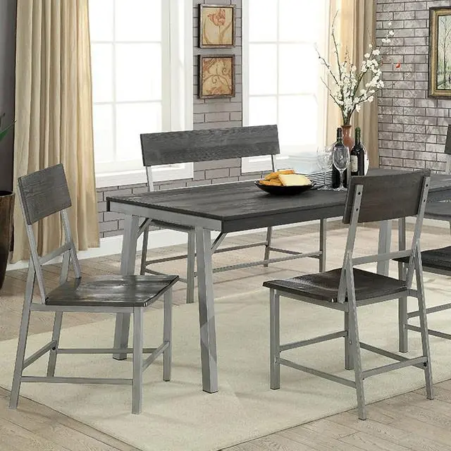 Nunez Rectangular Dining Table – Modern Farmhouse Style 1