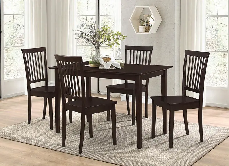 Oakdale Cappuccino Dinette Set – 5-Piece Casual Style 1