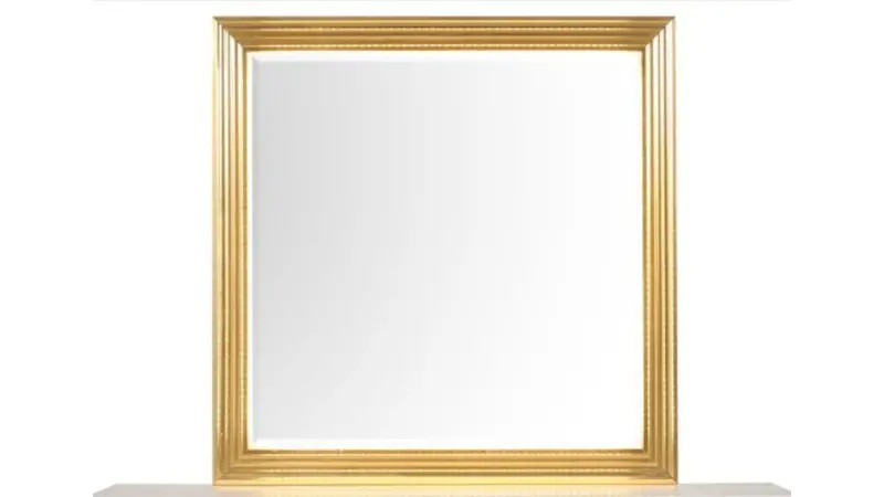 Obsession Beveled Mirror – Crisp White Contemporary Style 1