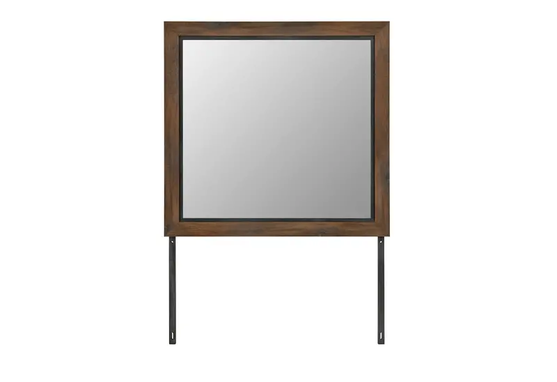 Optimus Brown And Black Full-Length Wall Mirror 1