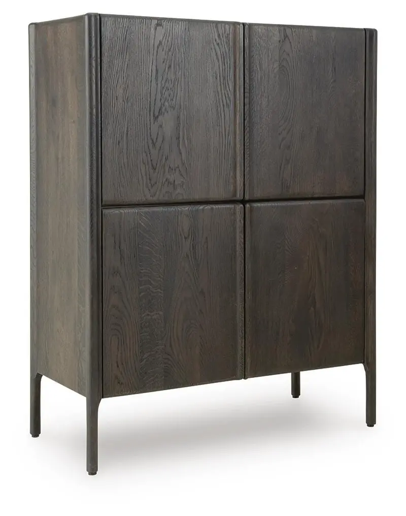 Orsonal Mid-Century Accent Cabinet With Sliding Doors 1