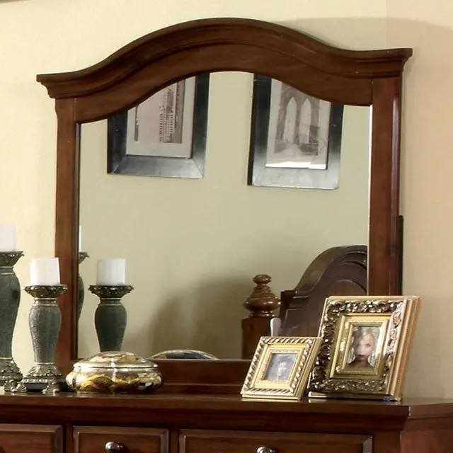 Palm Coast Round Wall Mirror With Metallic Frame 1