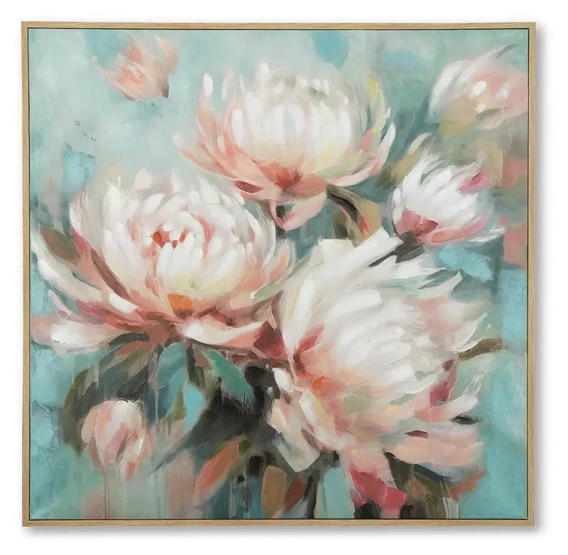 Parryville Abstract Canvas Wall Art – Framed Print 1