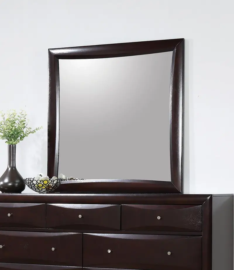Phoenix Deep Cappuccino Full-Length Wall Mirror 1
