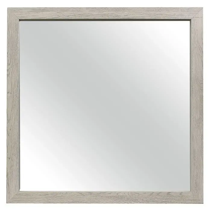 Quinby Wall Mirror – Light Brown Finish 1525-6 1