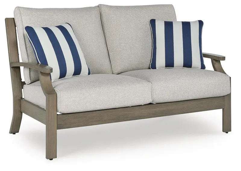 Rainier Ranch Outdoor Loveseat With Weather-Resistant Cushions 1