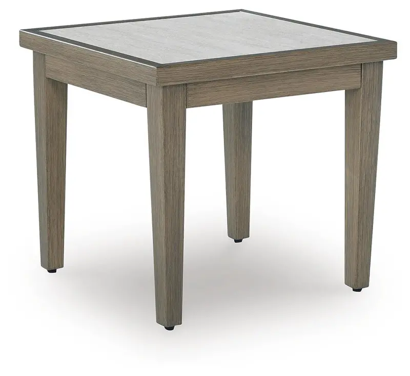 Rainier Ranch Powder-Coated Outdoor End Table 1