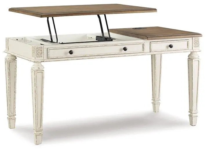 Realyn Lift-Top Executive Desk – Height-Adjustable Home Office Workstation 1