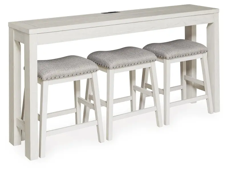 Robbinsdale Counter-Height Dining Set – Table + 3 Barstools 1