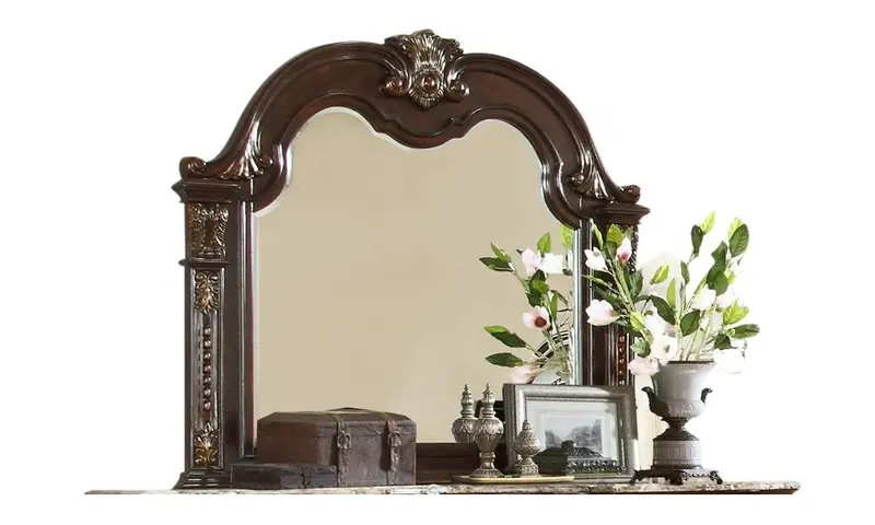 Roma Full-Length Mirror – Dark Walnut Wood Frame 1