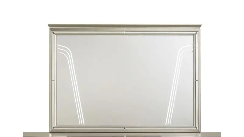Samantha Wall Mirror – Polished Silver Frame 1