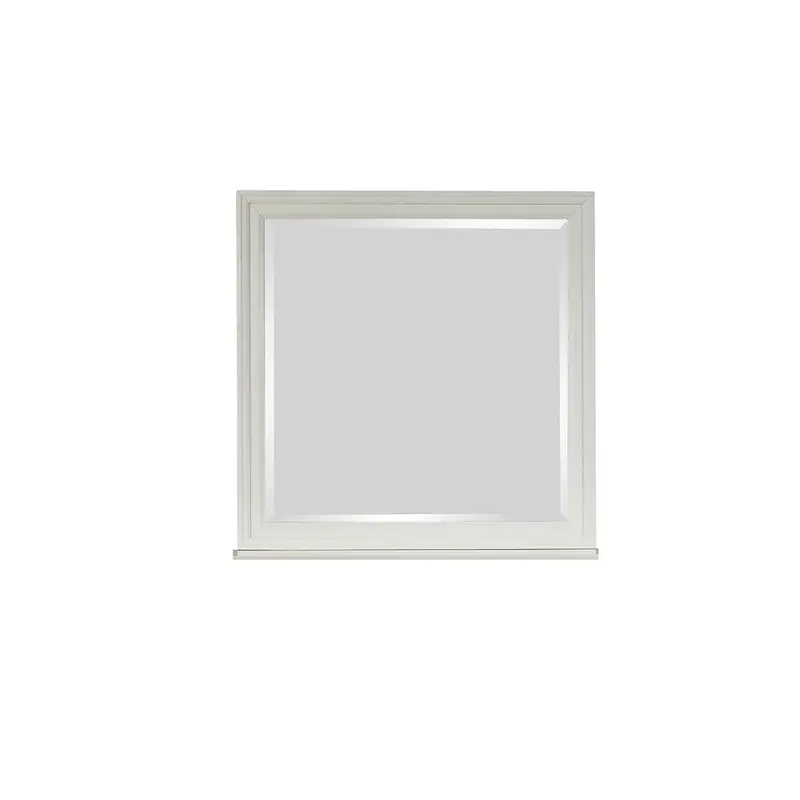 Sandy Beach Vertical Wall Mirror – Sleek White Finish 1