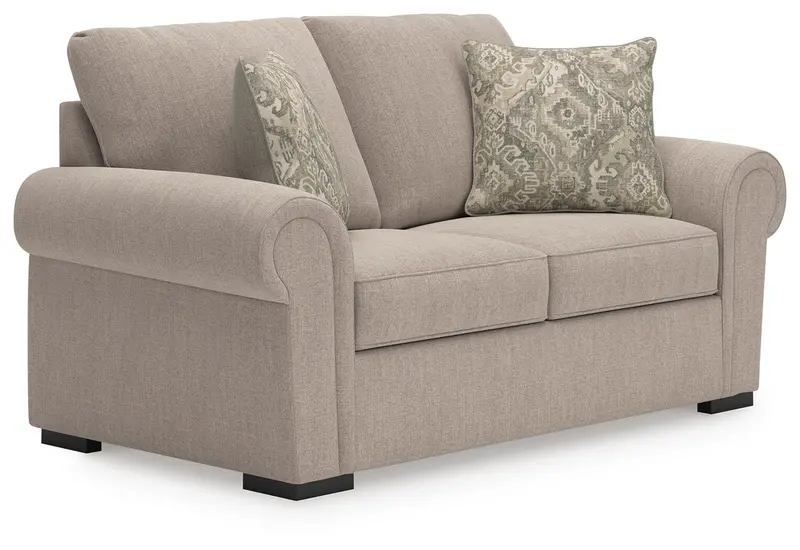 Sararose Compact Fabric Loveseat 1