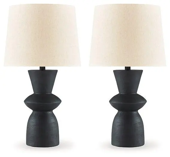 Scarbot Matching Pair Of Ceramic Table Lamps 1