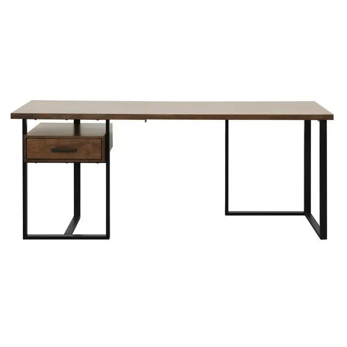 Sedley Walnut Return Desk – Reversible L-Shaped Workstation 1