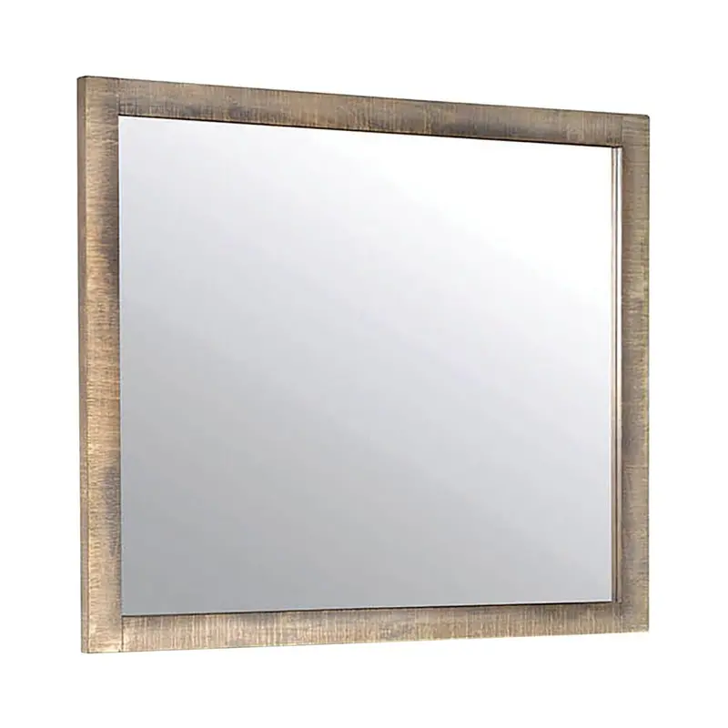 Sembene Rustic Multi-Color Wall Mirror – Antique-Finished Decorative Accent 1