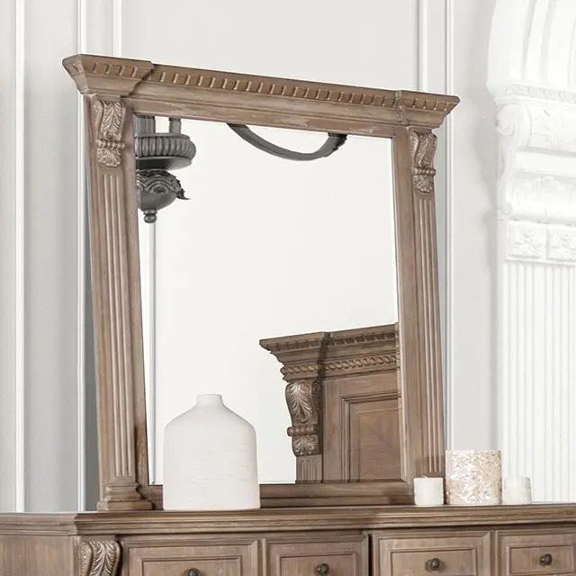 Seven Oaks Full-Length Framed Mirror – Antique Silver Finish 1