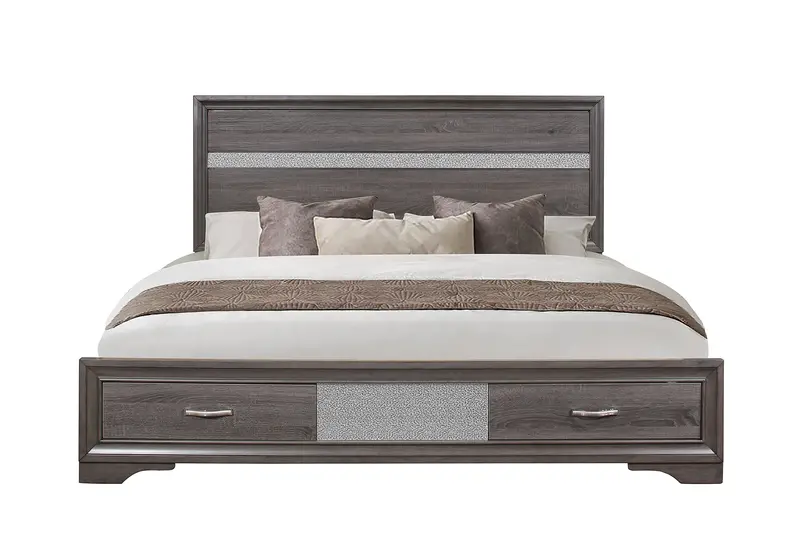 Seville Grey Full Bed Frame 1