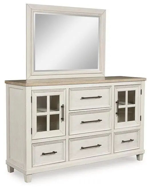 Shaybrock Dresser Featuring Integrated Mirror 1
