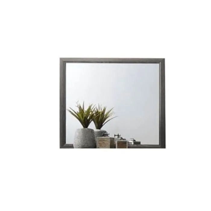 Sierra Wall Mirror – Matte Gray Frame 1
