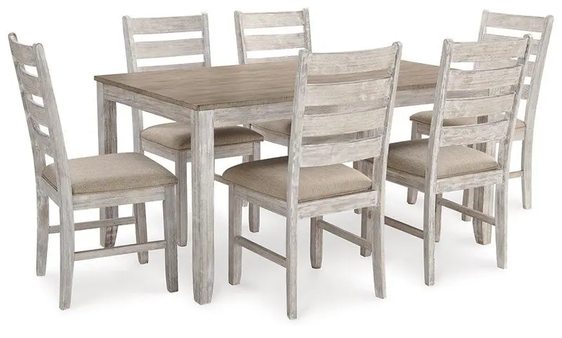 Skempton 7-Piece Dining Set: Table + 6 Chairs 1