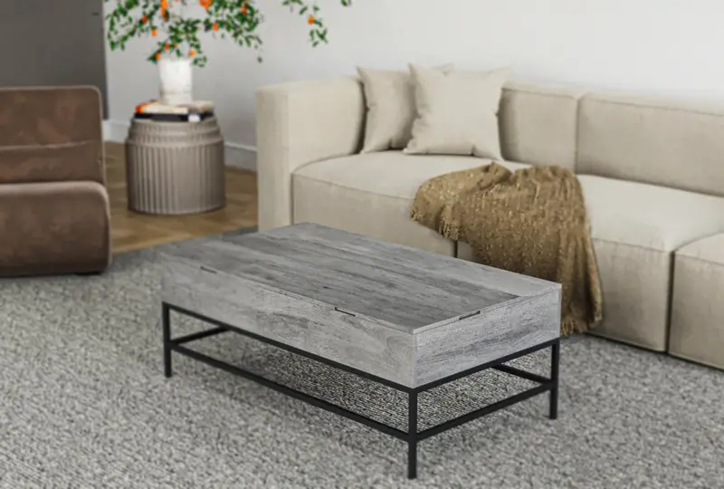 Sleek Gray Coffee Table – Galaxy Home T1105-05 1