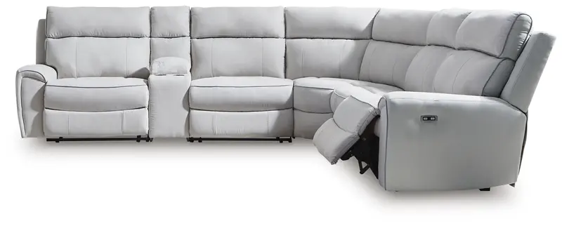 Social Pointe Modular Reclining Sectional With Built-In Storage Console 1