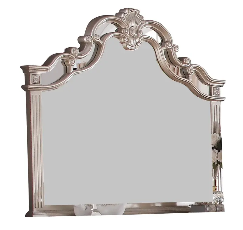 Sonia Contemporary Mirror – Clean Beige Wood Frame 1