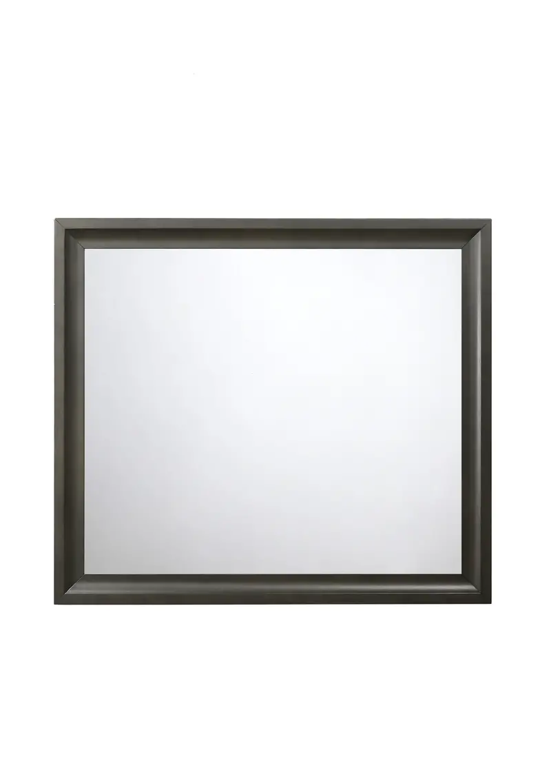 Soteris Antique Gray Ornamental Wall Mirror 1