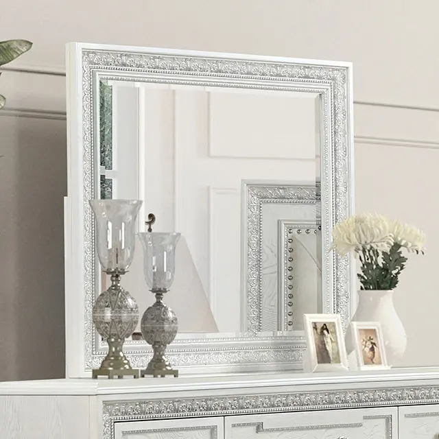 Stella Mia Arched Wall Mirror With Wood Frame 1