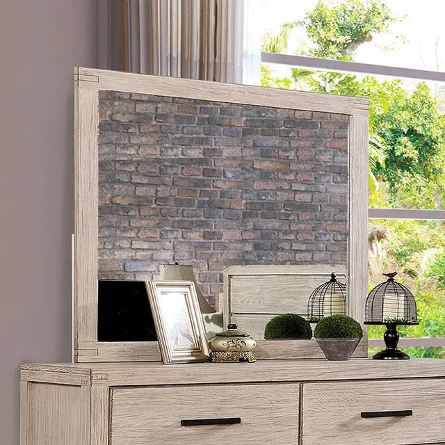 Strasburg Wall Mirror With Framed Beveled Glass 1