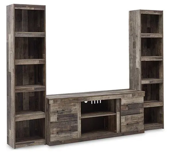 Streamlined 3-Piece Entertainment Center – Derekson Design 1