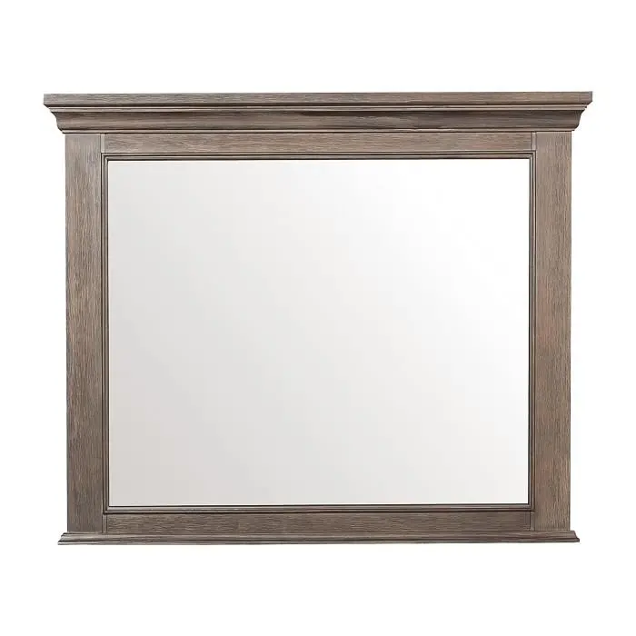 Taulon Dark Oak Wall-Mount Mirror (Model 5438-6) 1