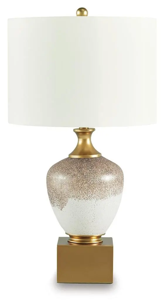Tavisburg Adjustable Table Lamp With Fabric Shade 1