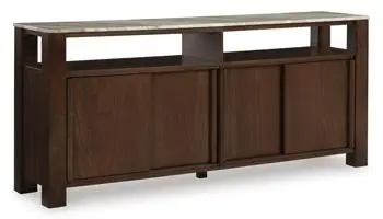 Tobinville Wood Accent Cabinet With Open Shelving 1