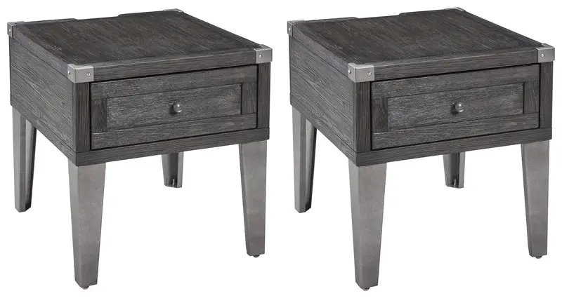 Todoe Coordinated End Table Set 1