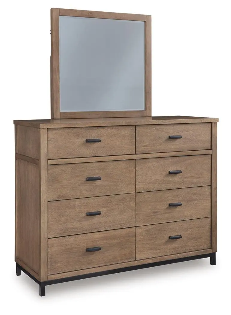 Tomtyn 6-Drawer Dresser With Matching Wall Mirror 1