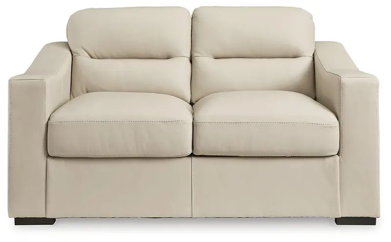 Treasure Trove Fabric Loveseat With Rolled Arms 1