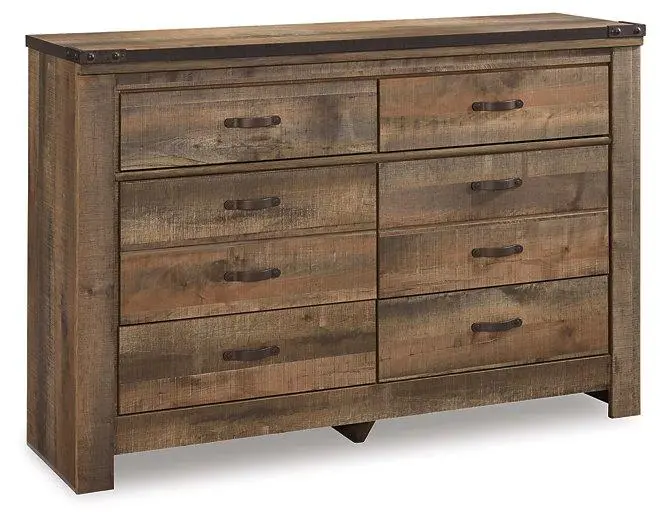 Trinell 6-Drawer Dresser With Smooth-Glide Hardware 1