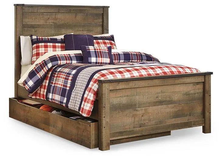 Trinell Platform Bed With Oversized Center Storage Drawer 1