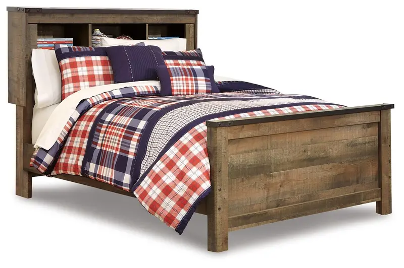 Trinell Storage Bookcase Bed 1