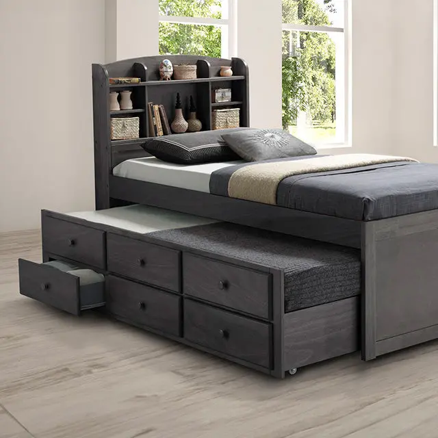 Troutdale Captain Bed Frame With Storage Drawers 1