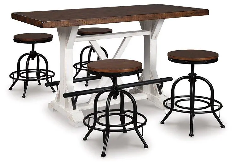 Valebeck Counter-Height Dining Set – Table And 4 Bar Stools 1