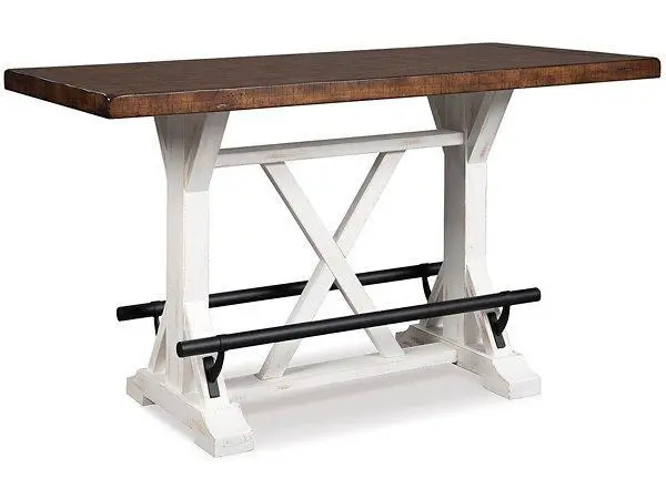 Valebeck Expandable Counter-Height Dining Table – Walnut Veneer 1