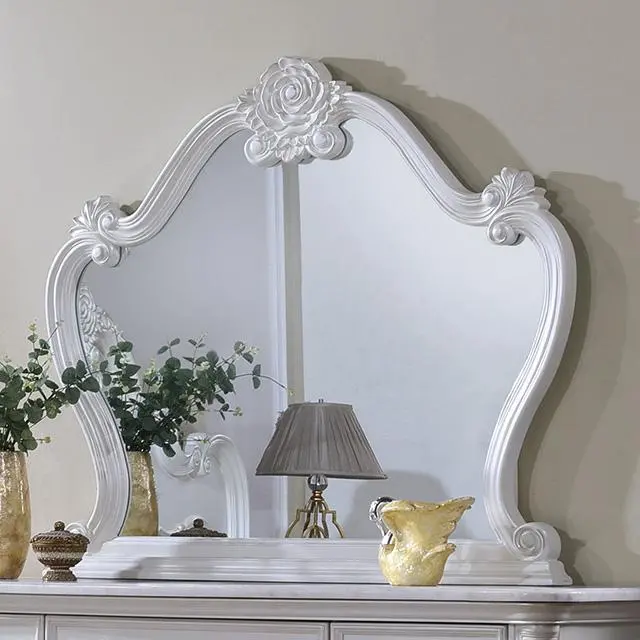 Ventresca Wall-Mounted Oval Mirror With Wood Frame 1