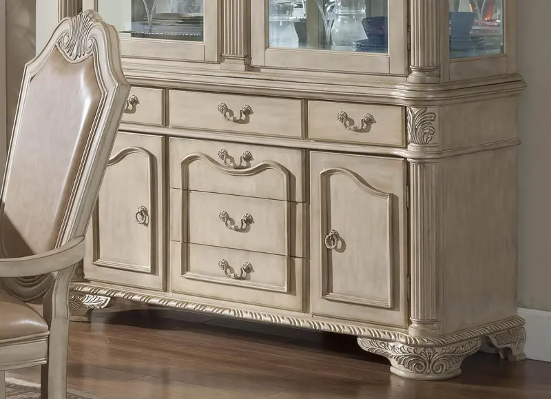 Veronica Cherry Traditional Dining Buffet – Warm Wood Finish 1