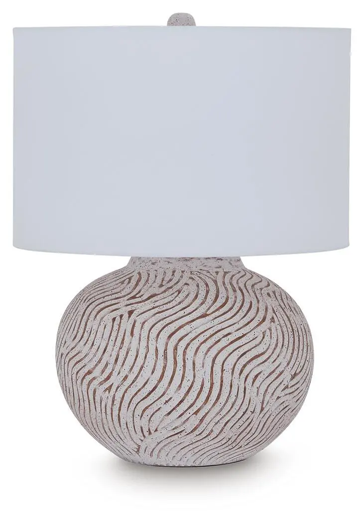 Vien Ceramic Table Lamp With Soft-Touch Dimmer Switch 1